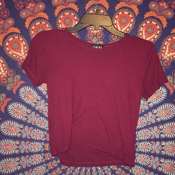 Brandy Melville Tops - Red crop tee